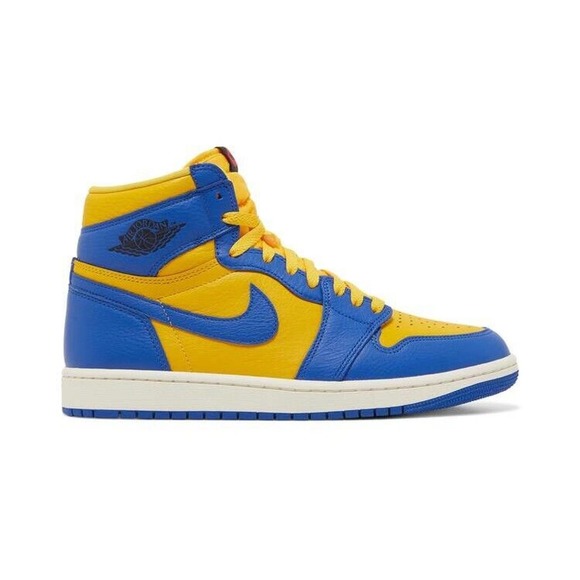Air Jordan 1 Retro High OG Laney Womens Basketball Shoes Yellow Blue FD2596 700 - Picture 2 of 9